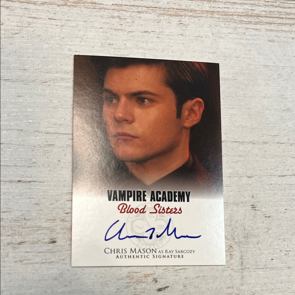 Vampire Academy Blood Sisters Chris Mason Autograph Trading Card